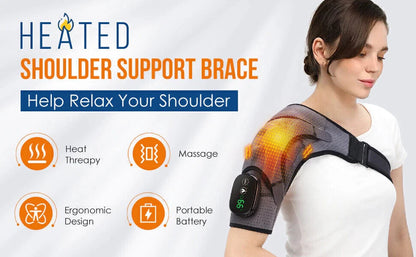 ThermaBrace™ Cordless Heated Shoulder Massager