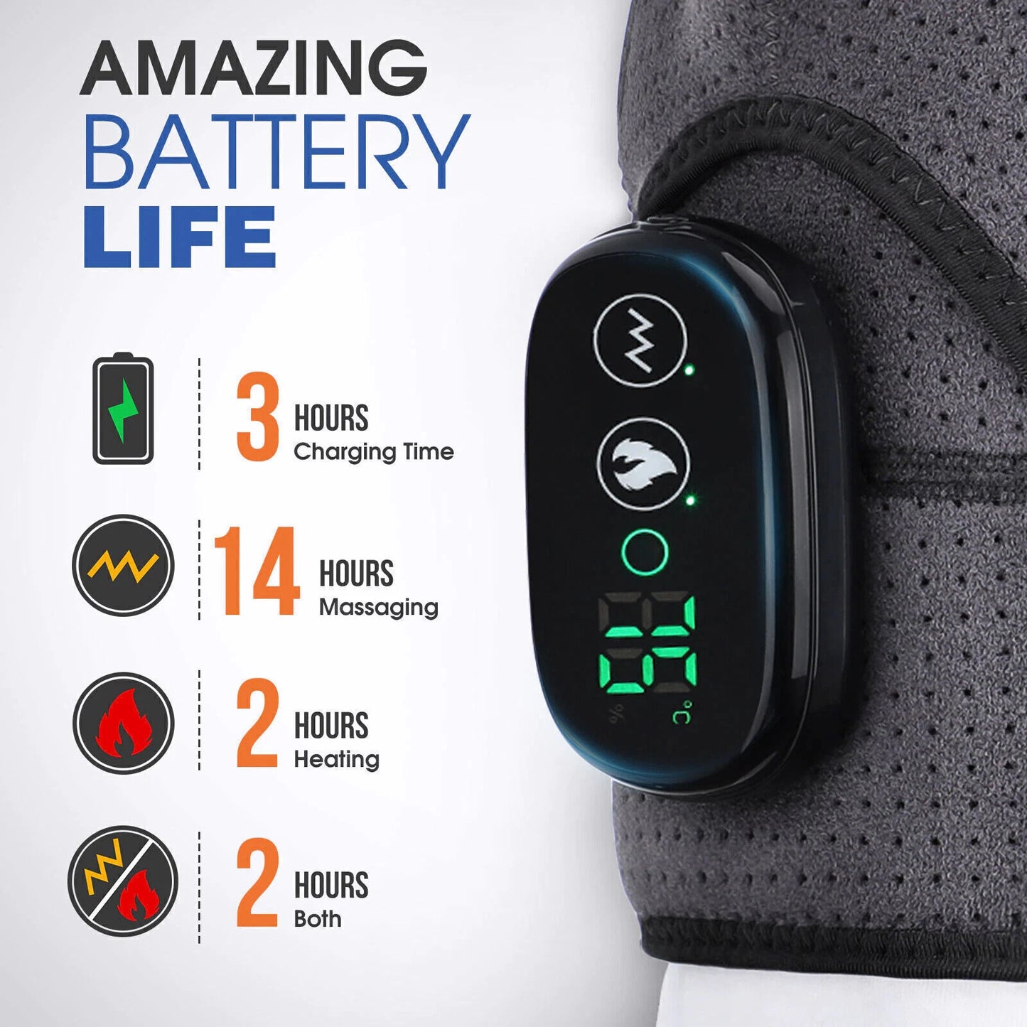 ThermaBrace™ Cordless Heated Shoulder Massager