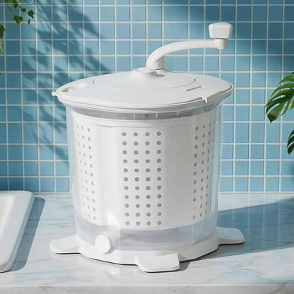 Devanti Portable Washing Machine Manual Spin Dryer Compact for Camping Caravan Apartment