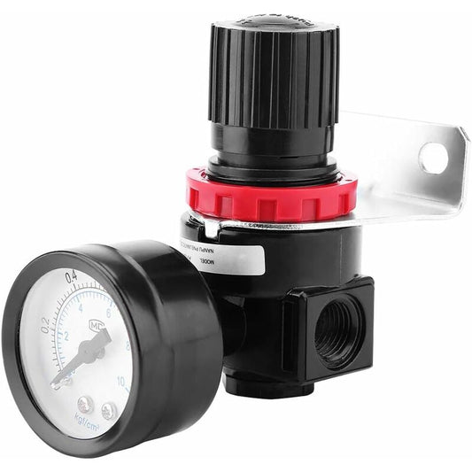 1 pcs Air Pressure Regulator Ar2000 G1/4 Pneumatic Control Compressor With Gauge