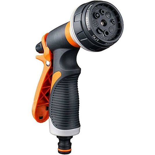 Garden Hose Nozzle, 8 Watering Modes Multifunctional Garden Sprayer, Comfort Plastic Spray Gun, Ideal Car Wash, Lawn