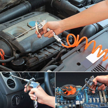 Powerful Aluminum Alloy Blow Dust Gun Air Blower With 1 Nozzle Blowing Duster Cleaning Air Pump Air Compressor Tool