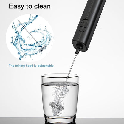 Milk Frother - Milk Frothers - Manual Milk Frother - Electric Milk Frother - Functional Electric Milk Frother - Portable Electric Milk Frother - With Whisk - For Coffee, Matcha, Latte and Cappuccino