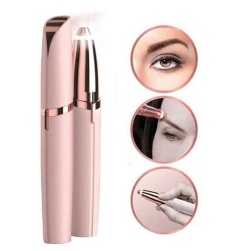 Epilator Trimmer for Eyebrows Facial Hair Nose Hair Bikini Line, PinkGold