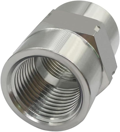 Stainless Steel Coupling Adapter 1/2" NPT Female x 1/2" NPT Female Hex Coupler Pipe Fitting for Air Water Gas Oil(Pack of 2)