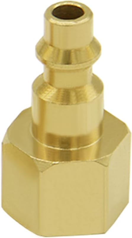 4PCS Air Plug to 3/8" Flare Female SAE Flare Fittings SAE 45° Female Industrial Brass Air Hose Quick Connect Air Fittings