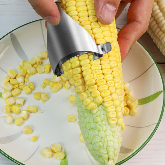 Corn Peeler,304 Stainless Steel Corn Stripper Corn Kernel Remover Tool