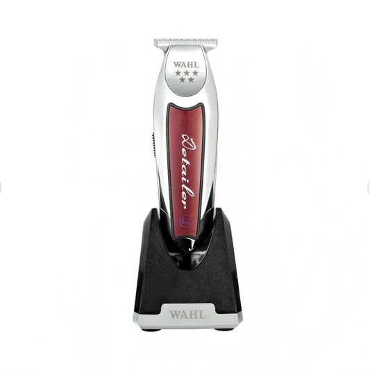 Wahl T-Wide Detailer Professional Cordless Finishing Trimmer 100 Minutes Battery Life Silver