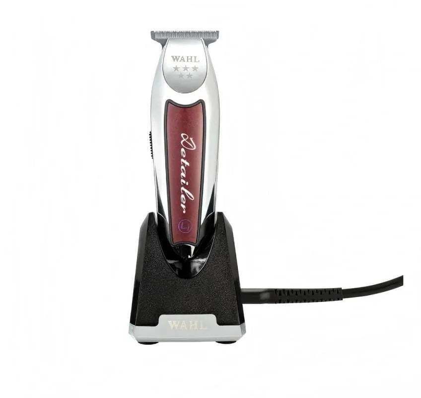 Wahl T-Wide Detailer Professional Cordless Finishing Trimmer 100 Minutes Battery Life Silver