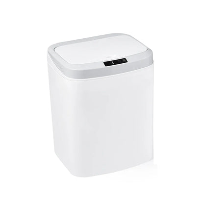 Sensor Trash Bin Touchless 16L White Automatic Motion Kitchen Rubbish Can