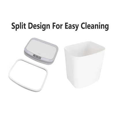 Sensor Trash Bin Touchless 16L White Automatic Motion Kitchen Rubbish Can