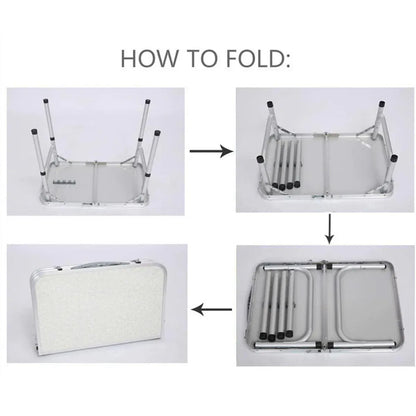 Portable Folding Table Outdoor Picnic Camping Barbecue Lightweight Travel Desk