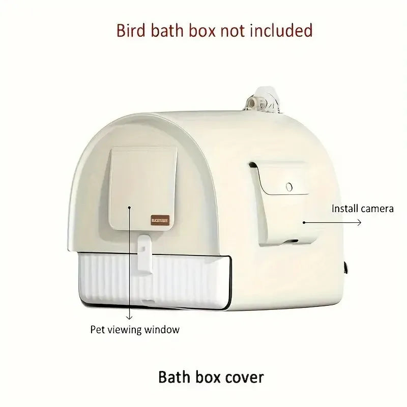 3in1 Parrot Bath Basin Bird Bathtub Cage or Accessory Pet Bird Feeder Water Bowl - Bathroom