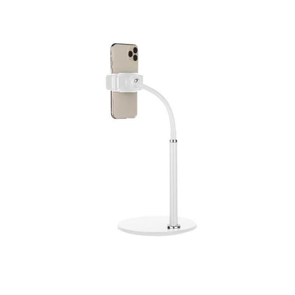 Adjustable Floor/Desk Stand Bed Lazy Mount Holder Arm Bracket For Phone Tablet - 6.5-9cm White(Desk Stand)