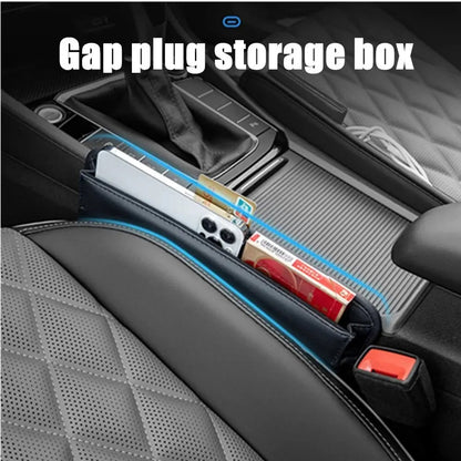 AutoDrop™ Universal Leather Car Seat Gap Organizer & Storage Pocket