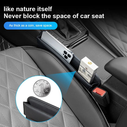 AutoDrop™ Universal Leather Car Seat Gap Organizer & Storage Pocket