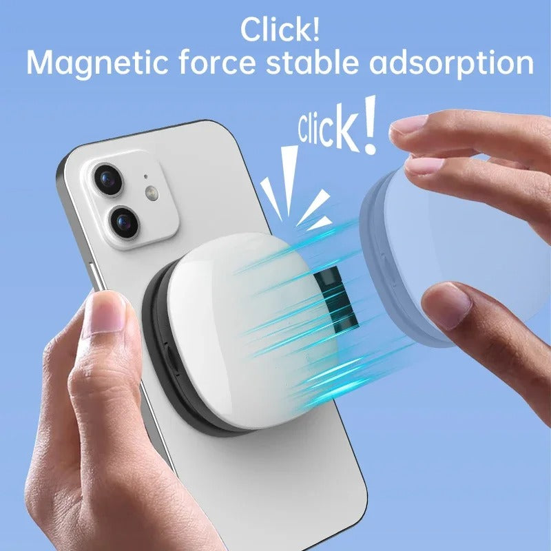SnapGlow Portable Magnetic Selfie Ring Light with Mirror