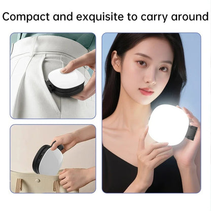 SnapGlow Portable Magnetic Selfie Ring Light with Mirror